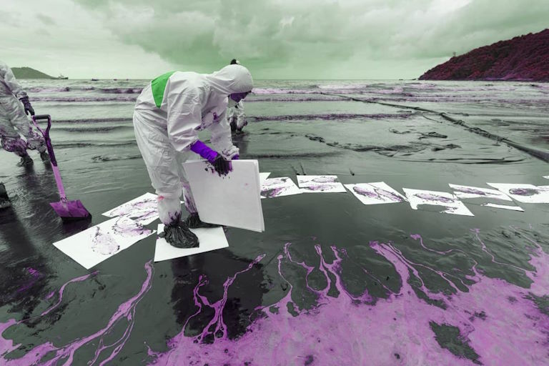 Verschüttungsabsorptionsmaterial für